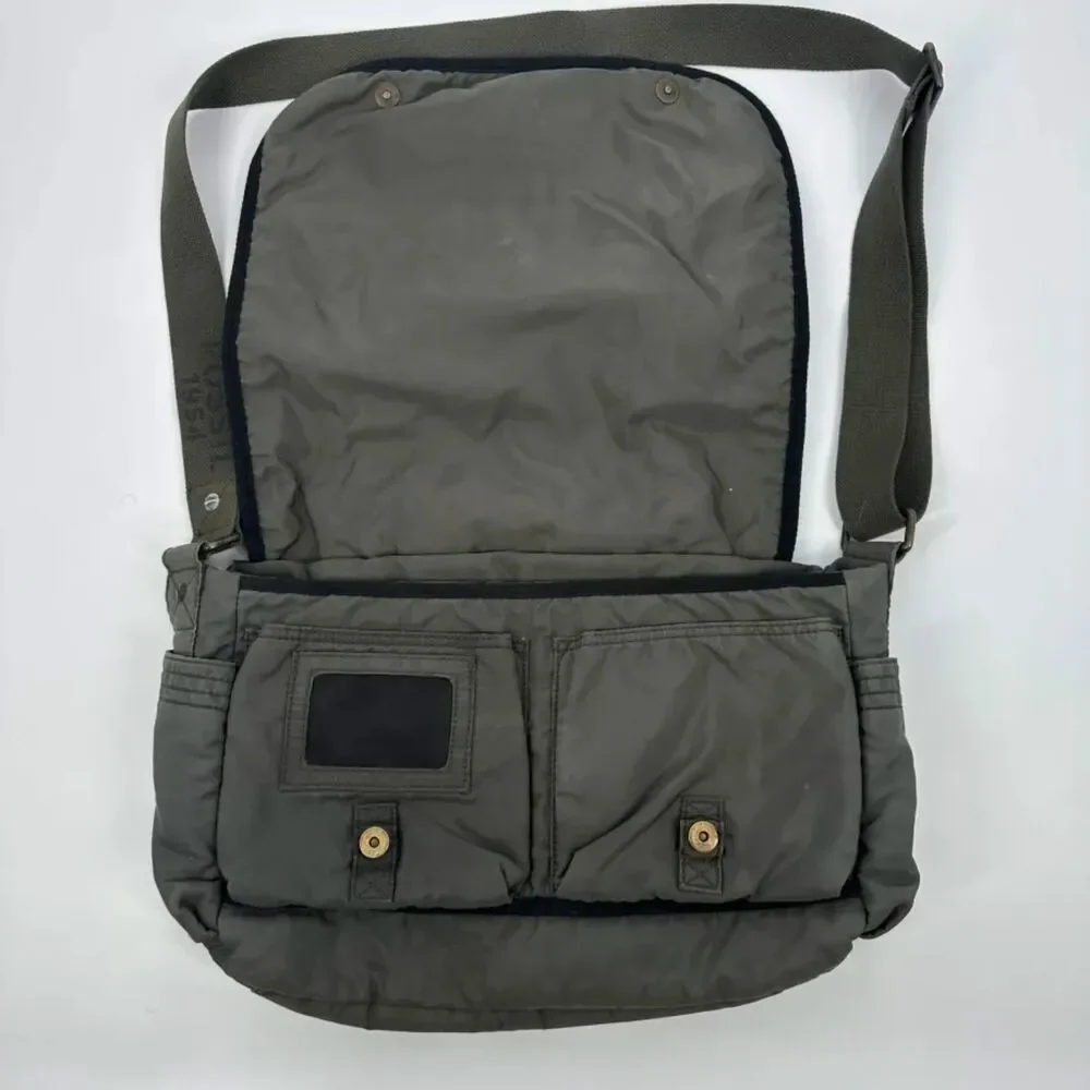 Vintage Fossil Military Style Messenger Bag